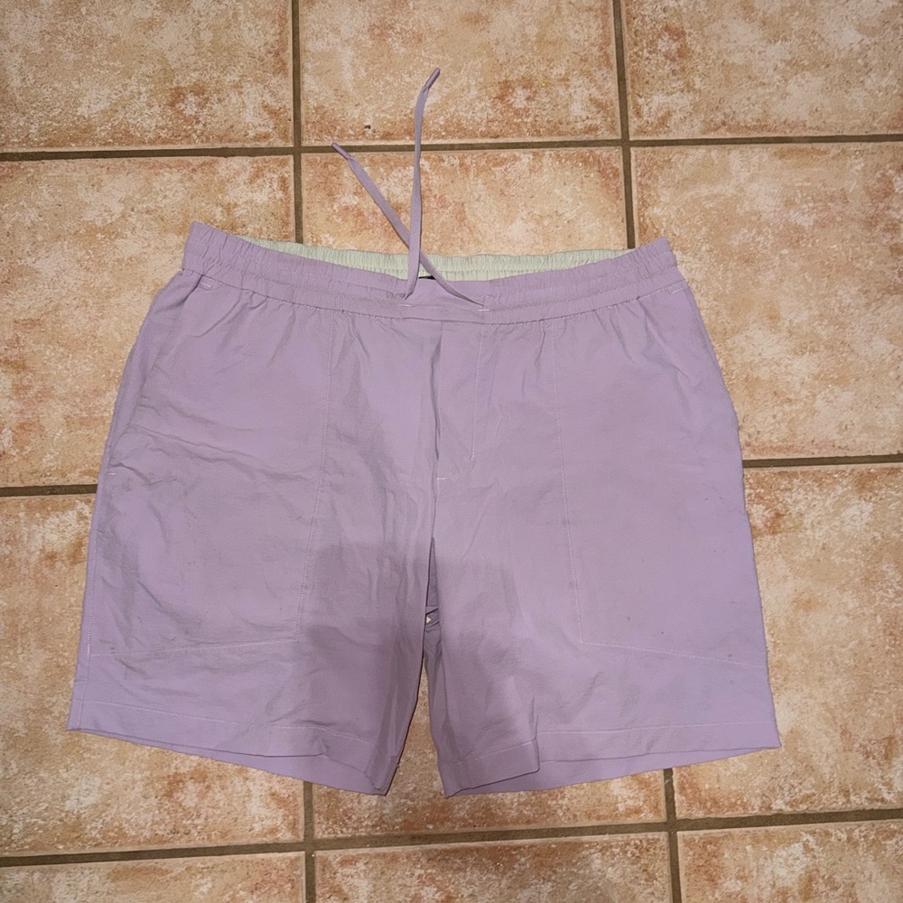 Lululemon Athletica Light Purple and Beige Shorts